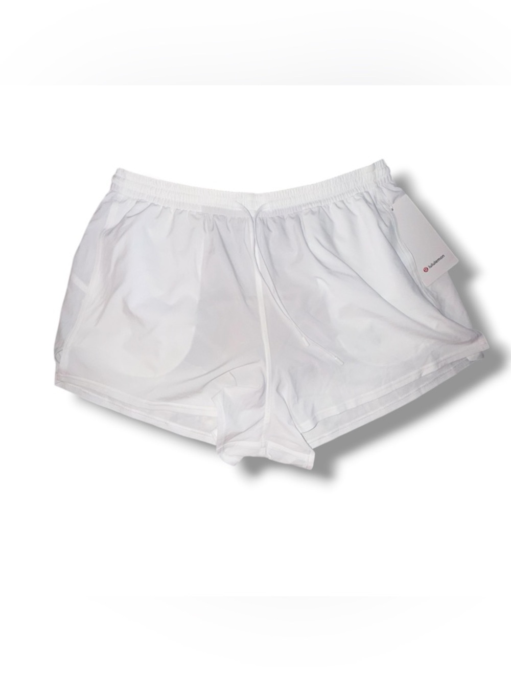 NWT LULULEMON 3" Pace Rival High-rise Shorts - White Size 14 - Picture 4 of 9